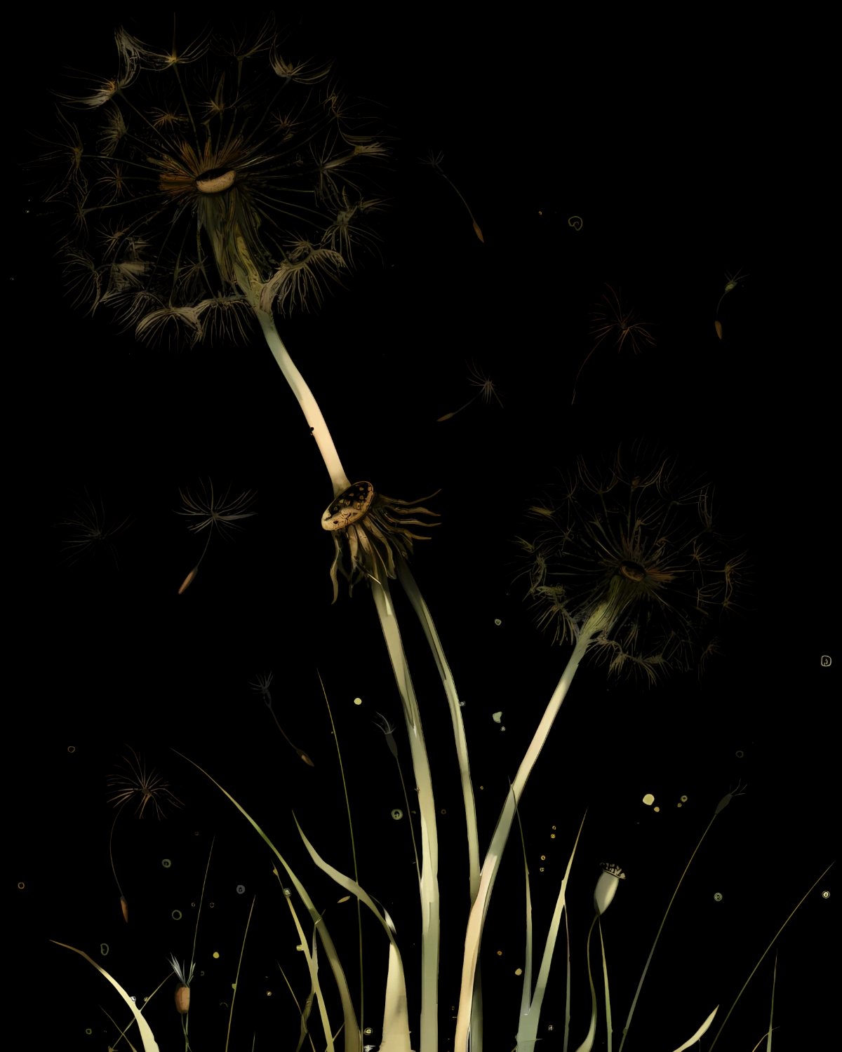 Abstract art representation of insight and growth